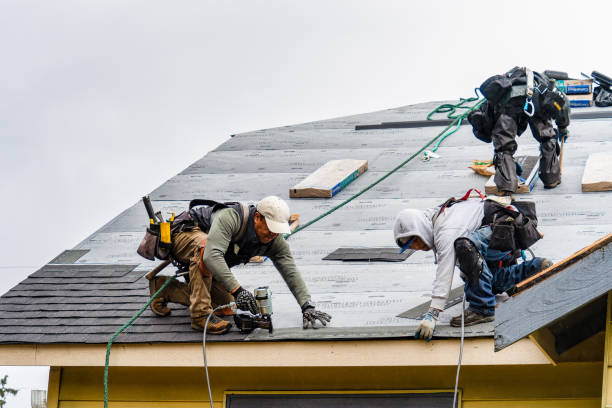 Professional Roofing technician working in Acton, CA